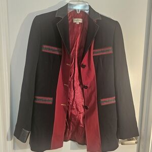 Mondi Charcoal Jacket with Rich Red Interior